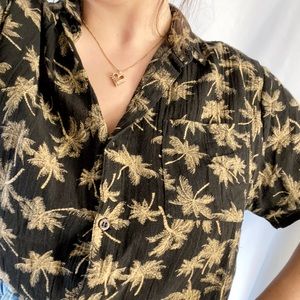 Rolla’s Bon Mono Palm Printed Shirt XL